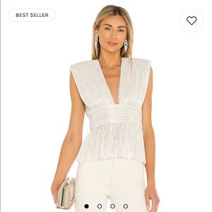 Sabina Musayev Shelby Top in Off White (Revolve)
